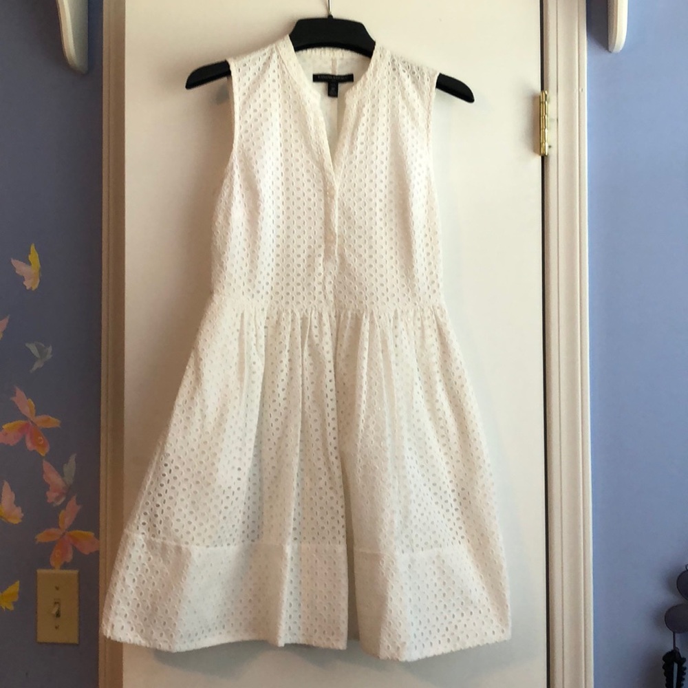 White above the knee dress